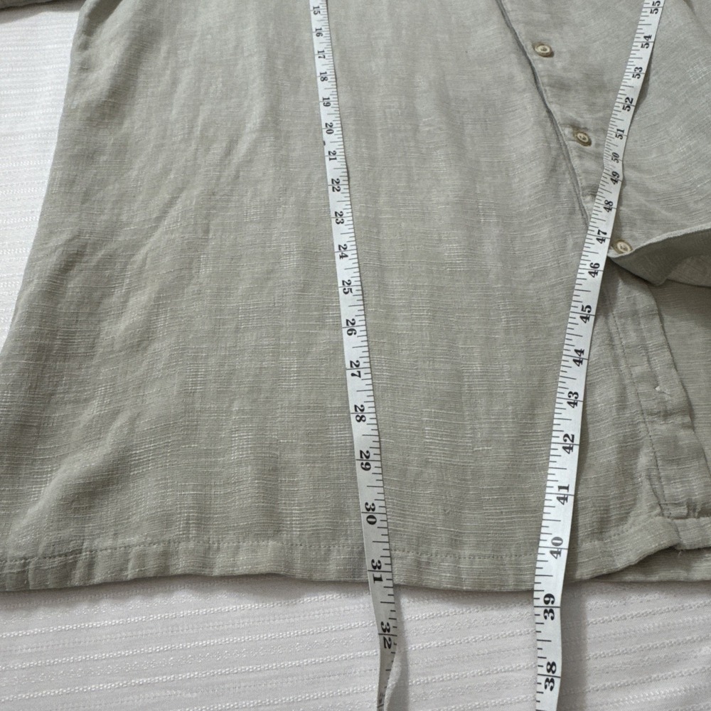 TASSO ELLA ISLAND Silk Linen Shirt Men's XXL Short Sleeve Buttondown Resort wear - Picture 7 of 8